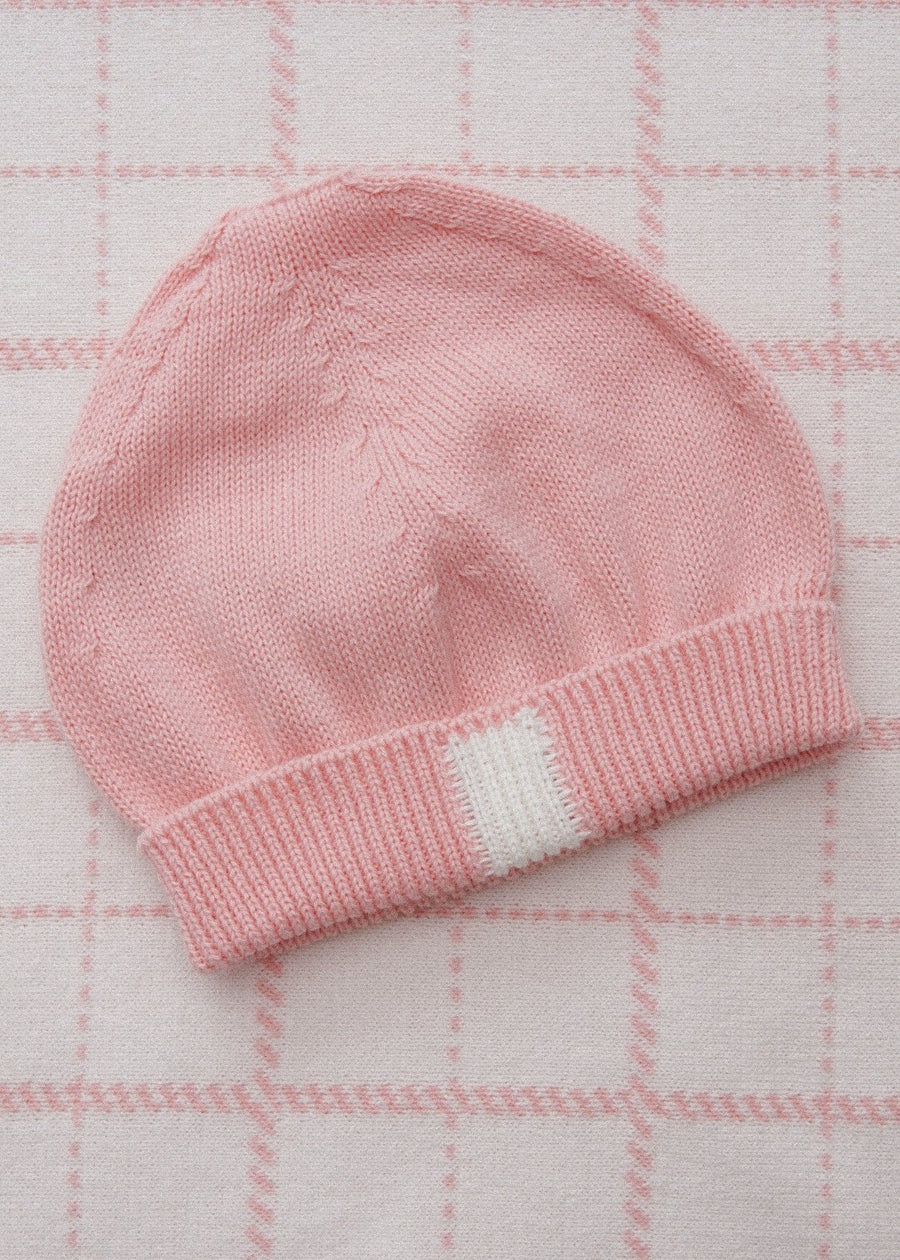 Janes - Baby Beanie Light Pink - Janes Knitwear with a twist