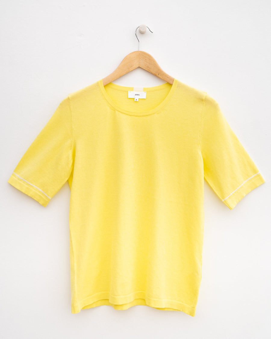 Janes - Short Sleeve T-shirt Yellow - Janes Knitwear with a twist