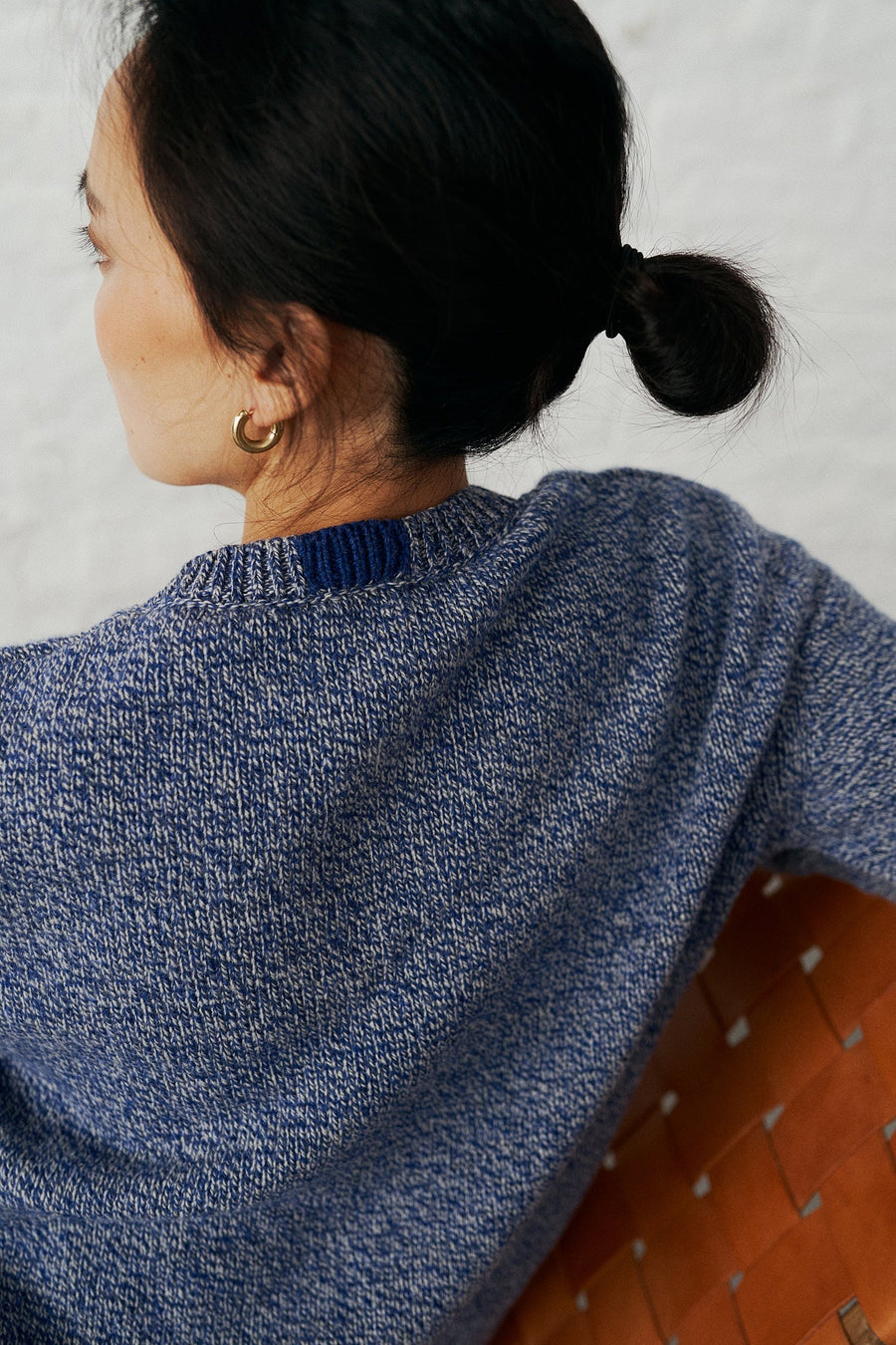 Janes - Crew Neck Sweater Blue Melange