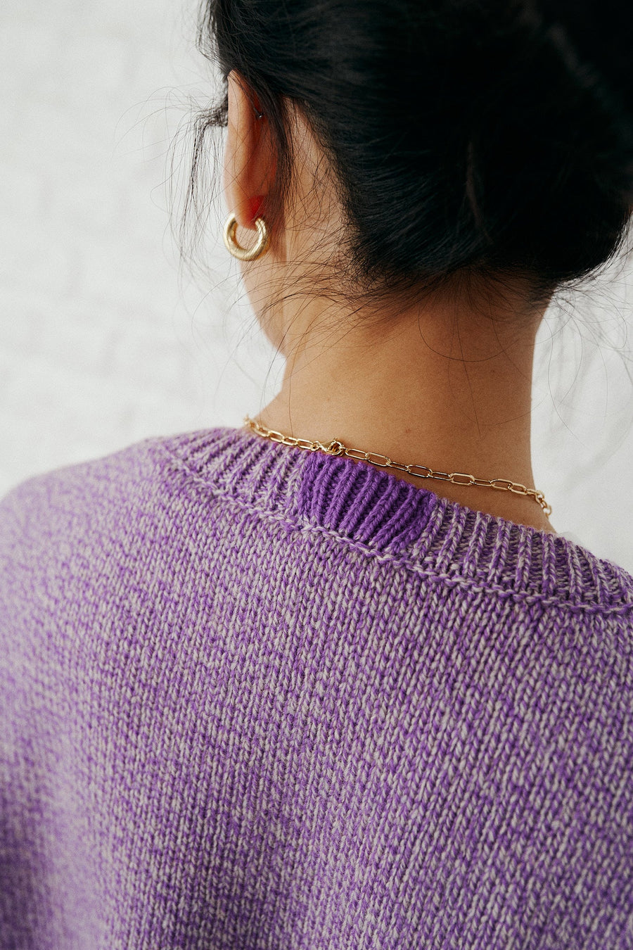 Janes - Crew Neck Sweater Purple Melange