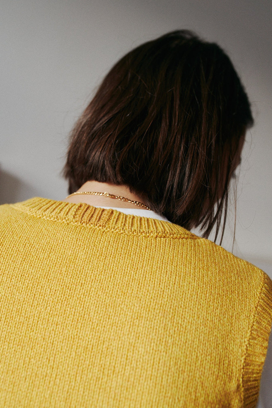 Janes - Lambswool Sleeveless Sweater Yellow