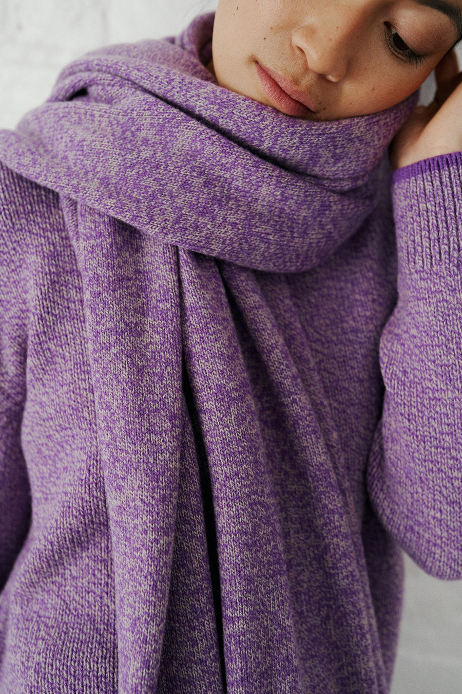 Janes - Maxi-scarf Purple Melange