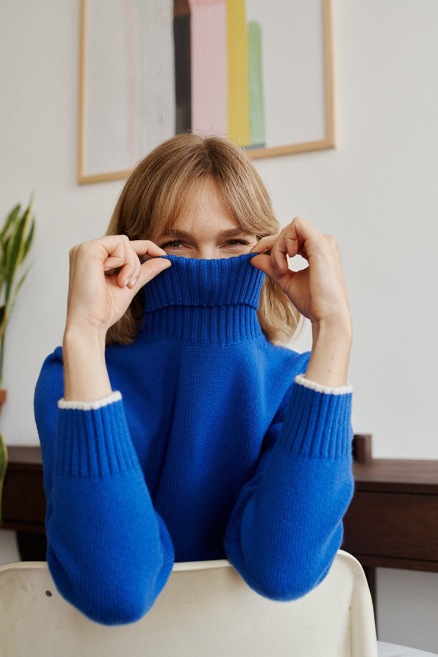 Janes - Turtleneck Sweater Blue