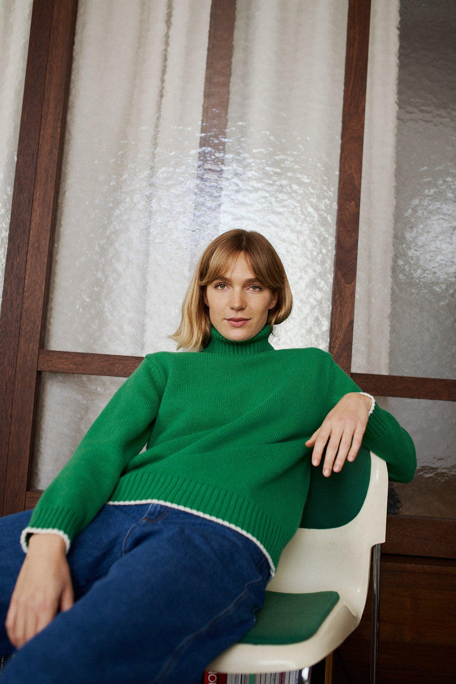 Janes - Turtleneck Sweater Green