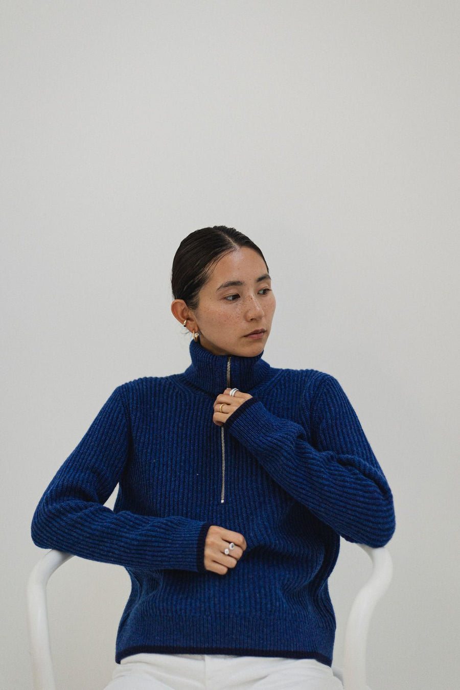 Poppy Sweater Blue Melange
